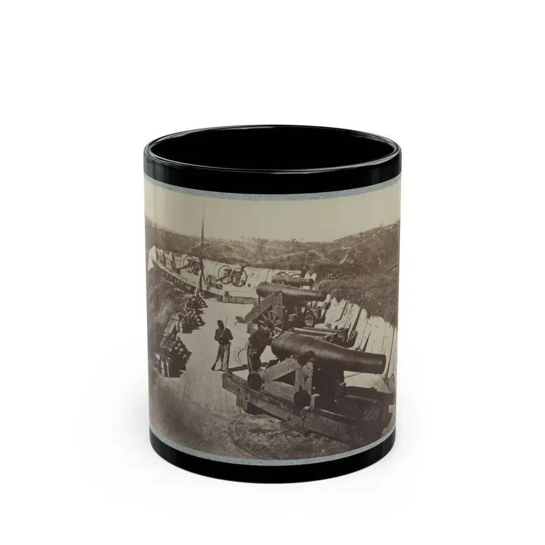 Battery Sherman, Vicksburg, Miss. (U.S. Civil War) Black Coffee Mug 11oz - Go Mug Yourself