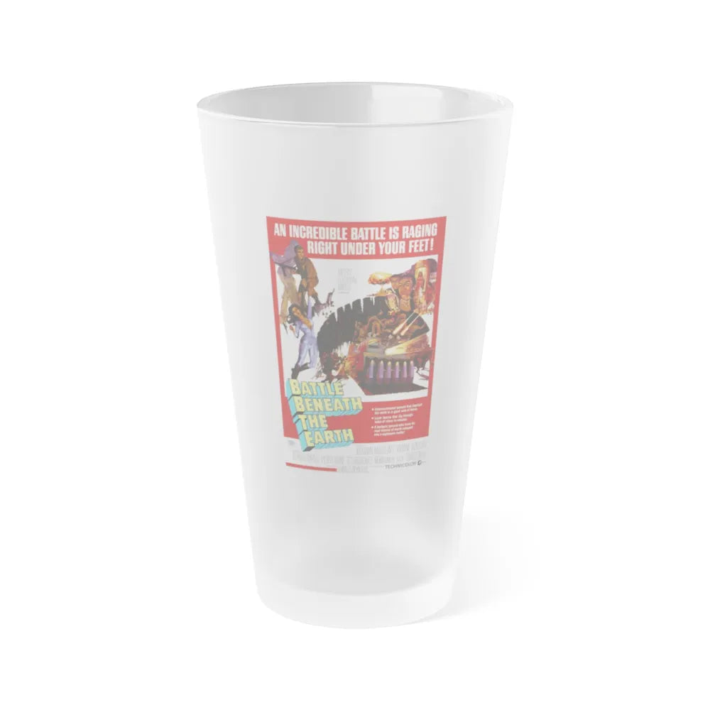 BATTLE BENEATH THE EARTH 1967 Movie Poster - Frosted Pint Glass 16oz-16oz-Frosted-Go Mug Yourself