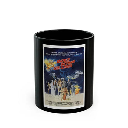 BATTLE BEYOND THE STARS 1980 Movie Poster - Black Coffee Mug 11oz - Go Mug Yourself