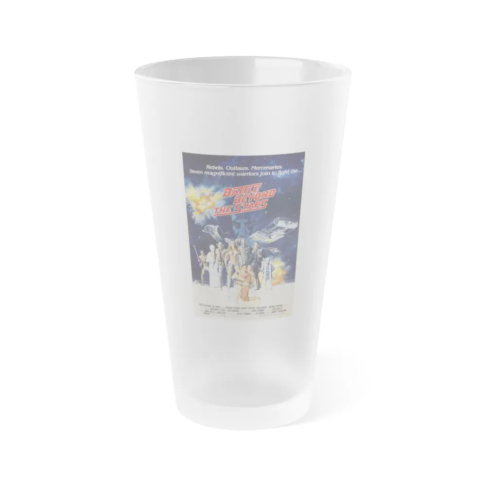 BATTLE BEYOND THE STARS 1980 Movie Poster - Frosted Pint Glass 16oz-16oz-Frosted-Go Mug Yourself