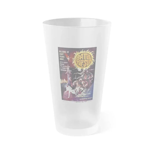 BATTLE BEYOND THE SUN 1959 Movie Poster - Frosted Pint Glass 16oz 16oz Frosted - Go Mug Yourself