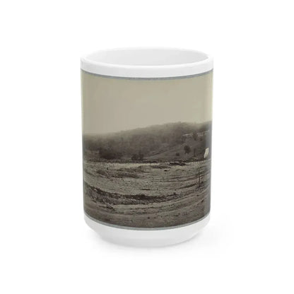 Battle-Field Of Gettysburg. Culp's Hill (U.S. Civil War) White Coffee Mug 15oz - Go Mug Yourself