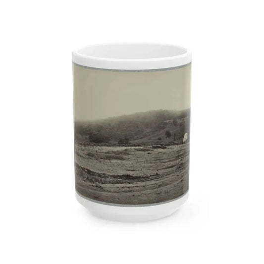 Battle-Field Of Gettysburg. Culp's Hill (U.S. Civil War) White Coffee Mug 15oz - Go Mug Yourself