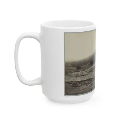 Battle-Field Of Gettysburg. Culp's Hill (U.S. Civil War) White Coffee Mug - Go Mug Yourself