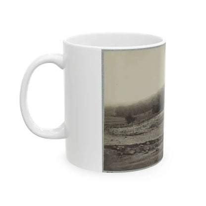 Battle-Field Of Gettysburg. Culp's Hill (U.S. Civil War) White Coffee Mug - Go Mug Yourself