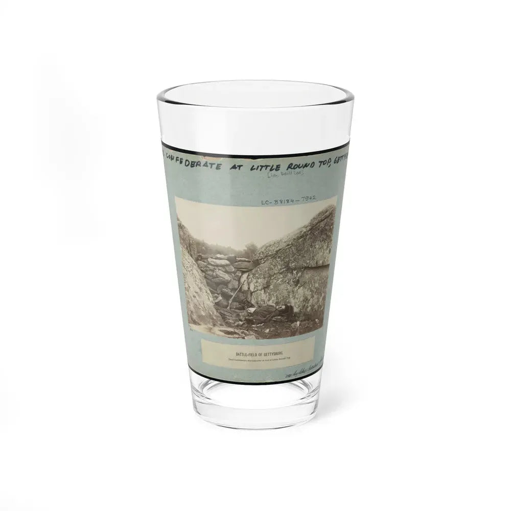 Battle-Field Of Gettysburg--Dead Confederate Sharpshooter At Foot Of Little Round Top I.E., Devil's Den (U.S. Civil War) Pint Glass 16oz 16oz - Go Mug Yourself