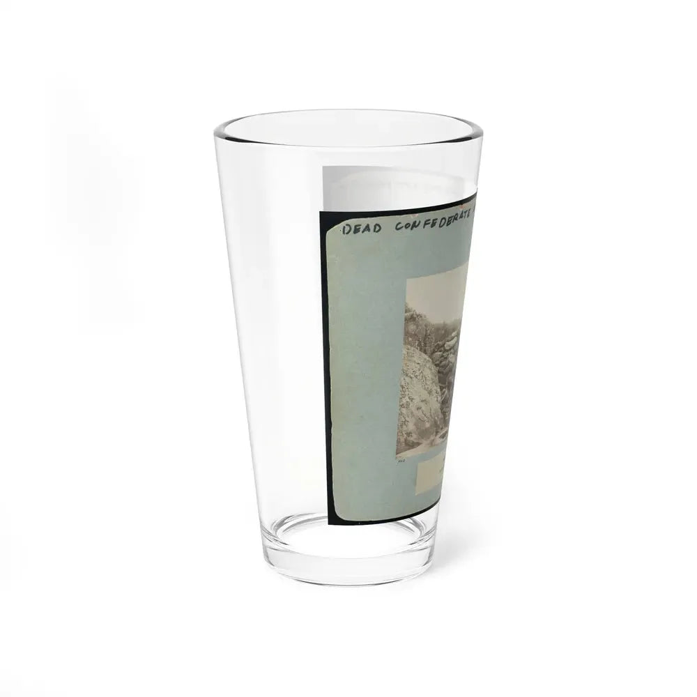 Battle-Field Of Gettysburg--Dead Confederate Sharpshooter At Foot Of Little Round Top I.E., Devil's Den (U.S. Civil War) Pint Glass 16oz - Go Mug Yourself