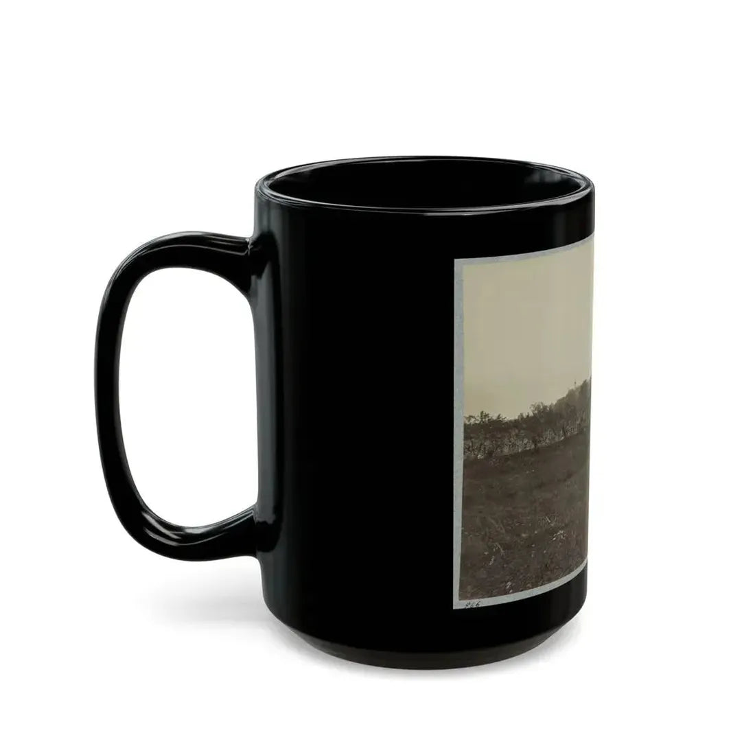 Battle-Field Of Gettysburg. Scene Of General Reynold's Death (U.S. Civil War) Black Coffee Mug - Go Mug Yourself