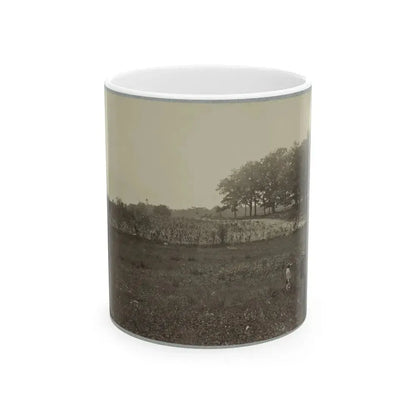 Battle-Field Of Gettysburg. Scene Of General Reynold's Death (U.S. Civil War) White Coffee Mug 11oz - Go Mug Yourself