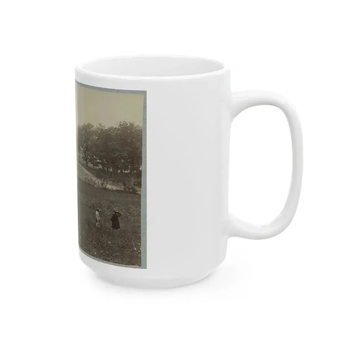Battle-Field Of Gettysburg. Scene Of General Reynold's Death (U.S. Civil War) White Coffee Mug - Go Mug Yourself