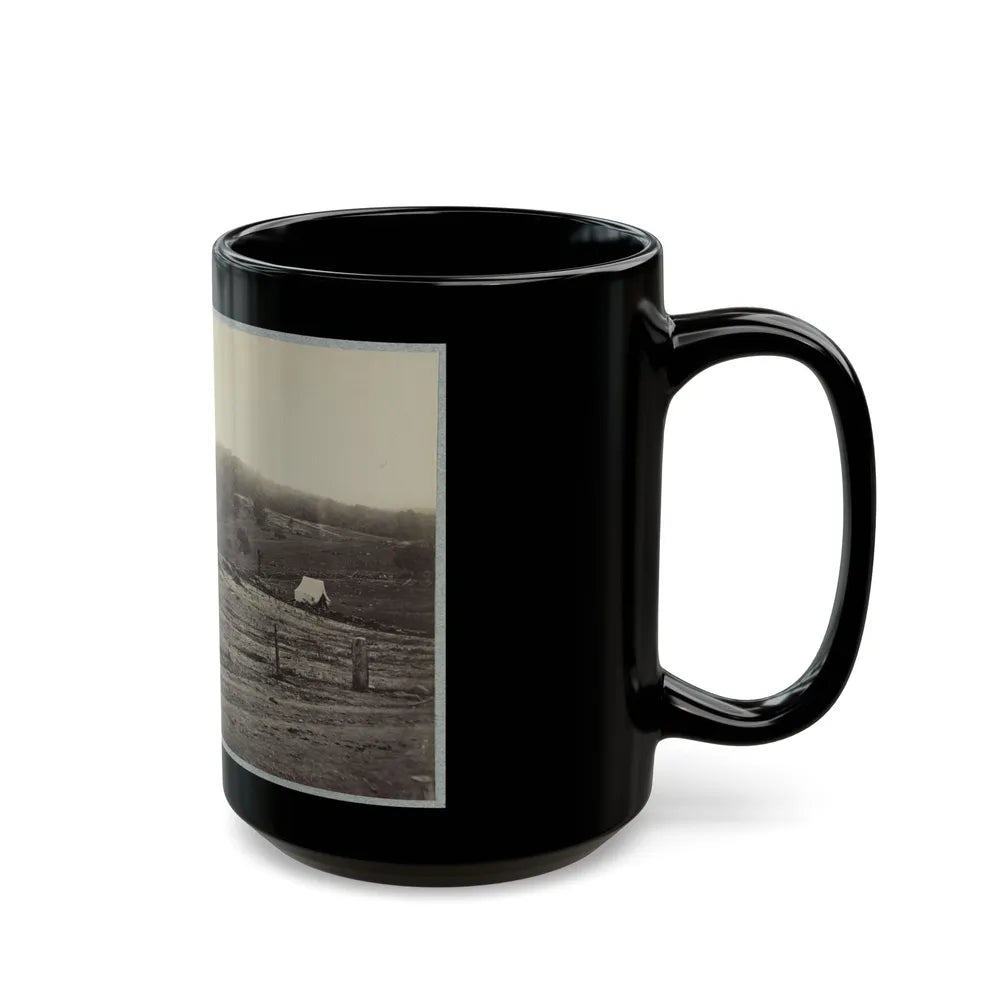 Battle-Field Of Gettysburg. Culp's Hill (U.S. Civil War) Black Coffee Mug-Go Mug Yourself