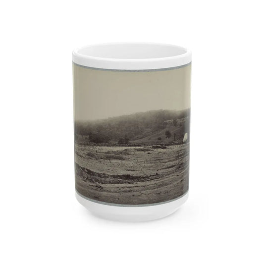 Battle-Field Of Gettysburg. Culp's Hill (U.S. Civil War) White Coffee Mug-15oz-Go Mug Yourself