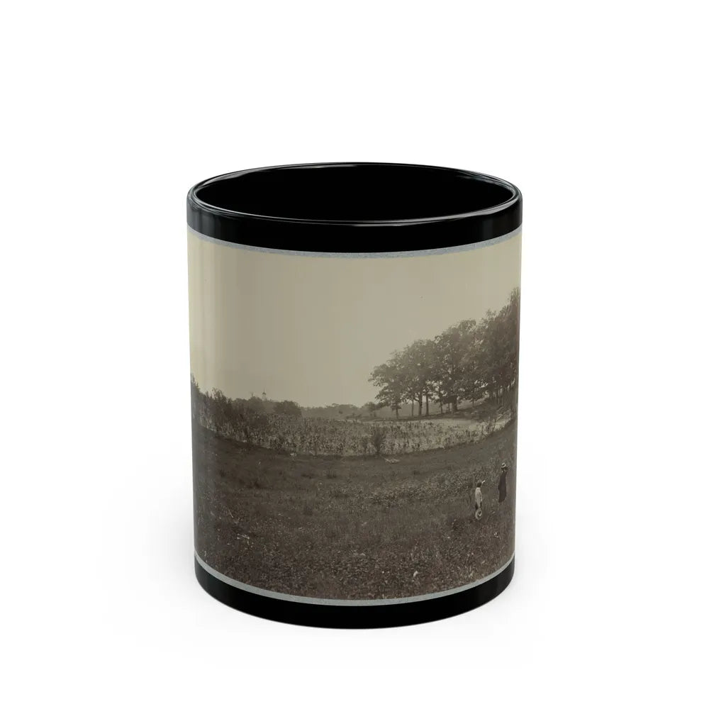 Battle-Field Of Gettysburg. Scene Of General Reynold's Death (U.S. Civil War) Black Coffee Mug-11oz-Go Mug Yourself