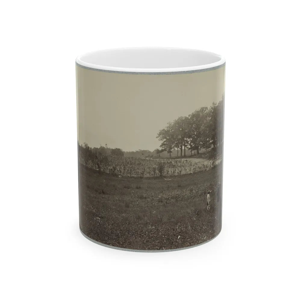 Battle-Field Of Gettysburg. Scene Of General Reynold's Death (U.S. Civil War) White Coffee Mug-11oz-Go Mug Yourself