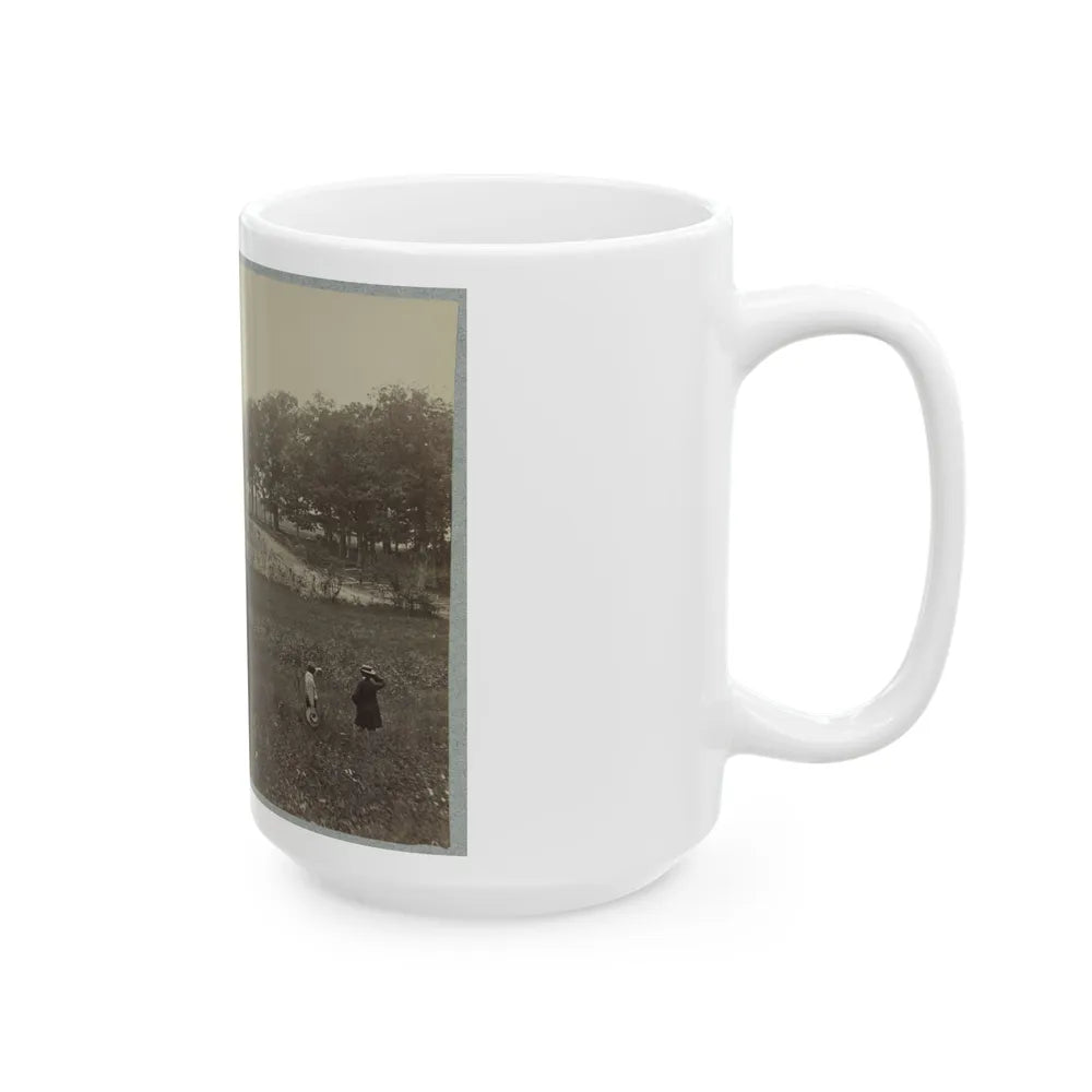 Battle-Field Of Gettysburg. Scene Of General Reynold's Death (U.S. Civil War) White Coffee Mug-Go Mug Yourself