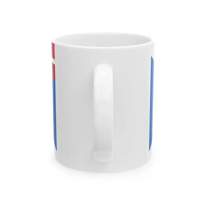 Battle flag of Scots fighting for Denmark 17th century (Denmark) White Coffee Mug - Go Mug Yourself