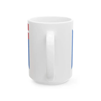 Battle flag of Scots fighting for Denmark 17th century (Denmark) White Coffee Mug - Go Mug Yourself