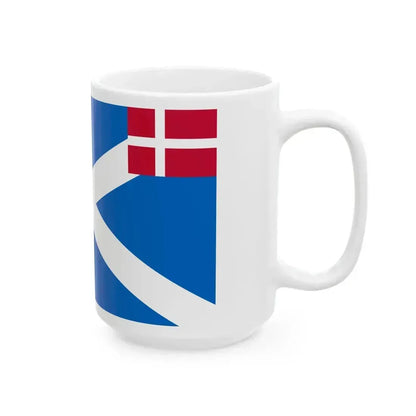 Battle flag of Scots fighting for Denmark 17th century (Denmark) White Coffee Mug - Go Mug Yourself