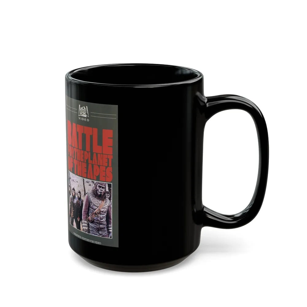 BATTLE FOR THE PLANET OF THE APES (VHS COVER) - Black Coffee Mug-Go Mug Yourself