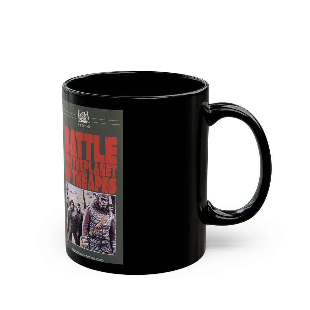 BATTLE FOR THE PLANET OF THE APES (VHS COVER) - Black Coffee Mug-Go Mug Yourself