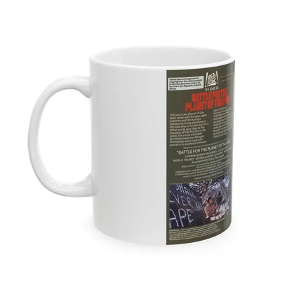 BATTLE FOR THE PLANET OF THE APES (VHS COVER) - White Coffee Mug - Go Mug Yourself