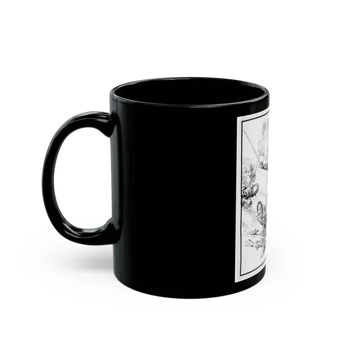 Battle Illustration - Black Coffee Mug - Go Mug Yourself