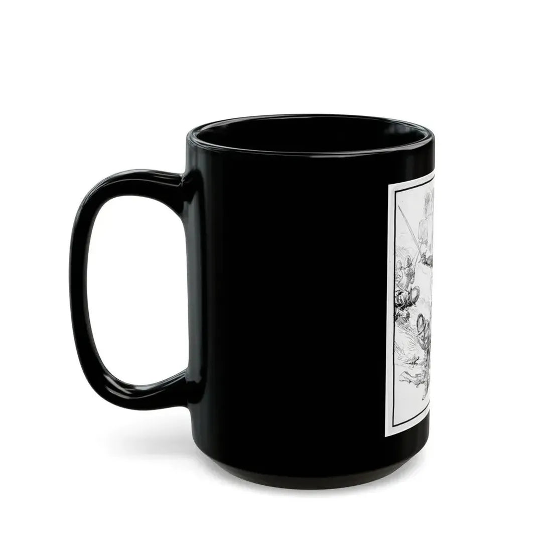 Battle Illustration - Black Coffee Mug - Go Mug Yourself