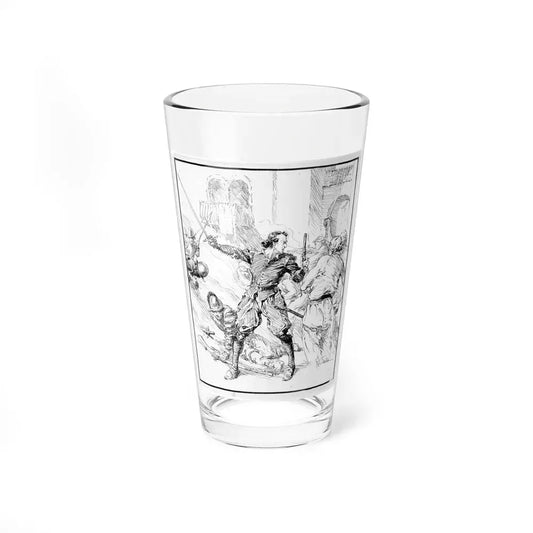 Battle Illustration (Magazine Illustration) Pint Glass 16oz 16oz - Go Mug Yourself