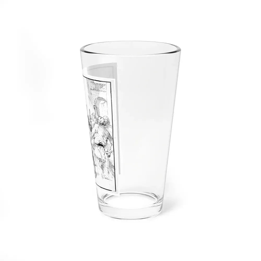 Battle Illustration (Magazine Illustration) Pint Glass 16oz - Go Mug Yourself