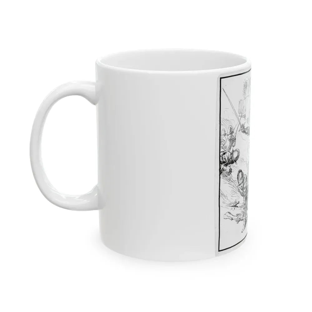 Battle Illustration - White Coffee Mug - Go Mug Yourself