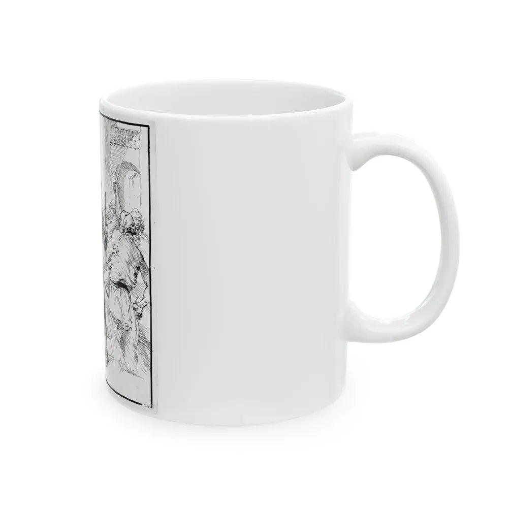 Battle Illustration - White Coffee Mug - Go Mug Yourself