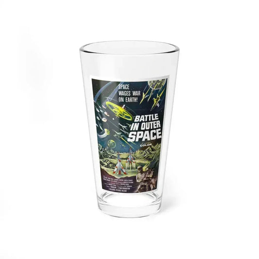 BATTLE IN OUTER SPACE 1959 Movie Poster - Pint Glass 16oz 16oz - Go Mug Yourself