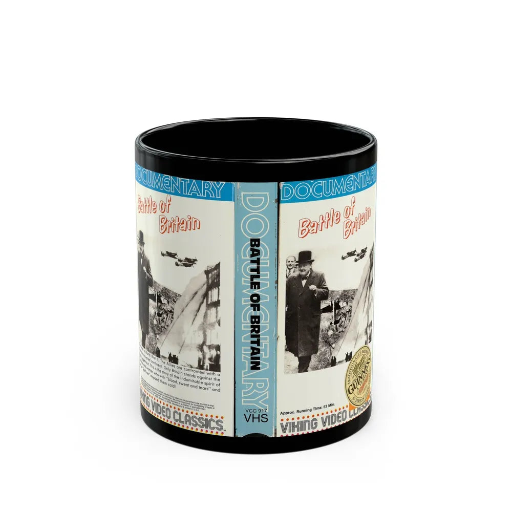 BATTLE OF BRITAIN (VHS COVER) - Black Coffee Mug-11oz-Go Mug Yourself