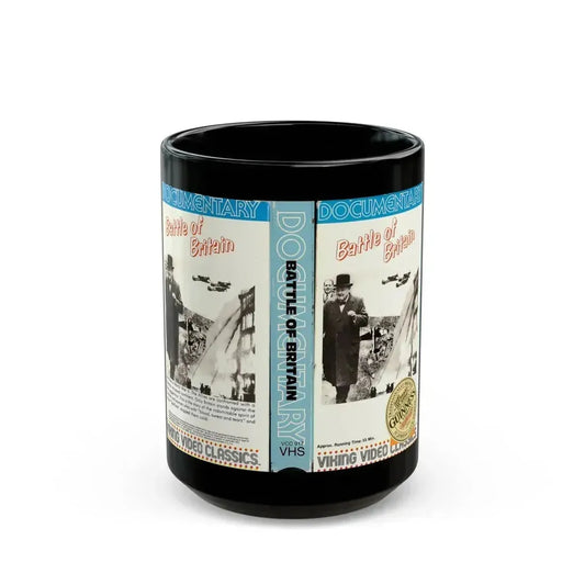 BATTLE OF BRITAIN (VHS COVER) - Black Coffee Mug 15oz - Go Mug Yourself