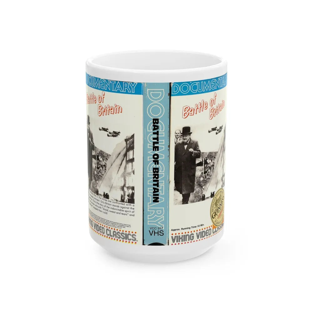 BATTLE OF BRITAIN (VHS COVER) - White Coffee Mug-15oz-Go Mug Yourself