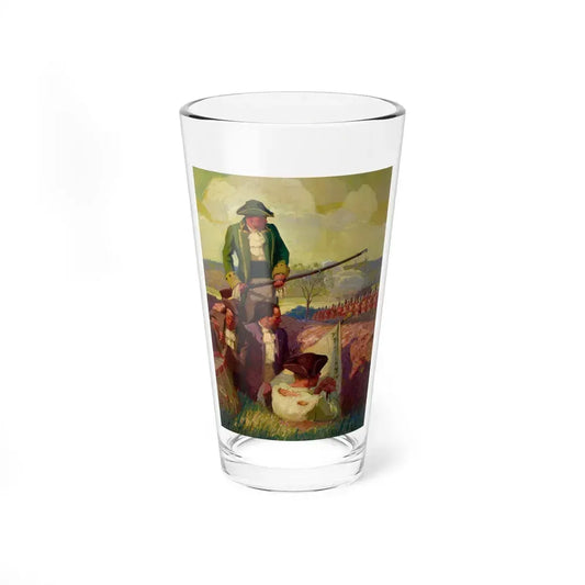 Battle of Bunker Hill (The Red Coats Are Coming) (Magazine Illustration) Pint Glass 16oz 16oz - Go Mug Yourself
