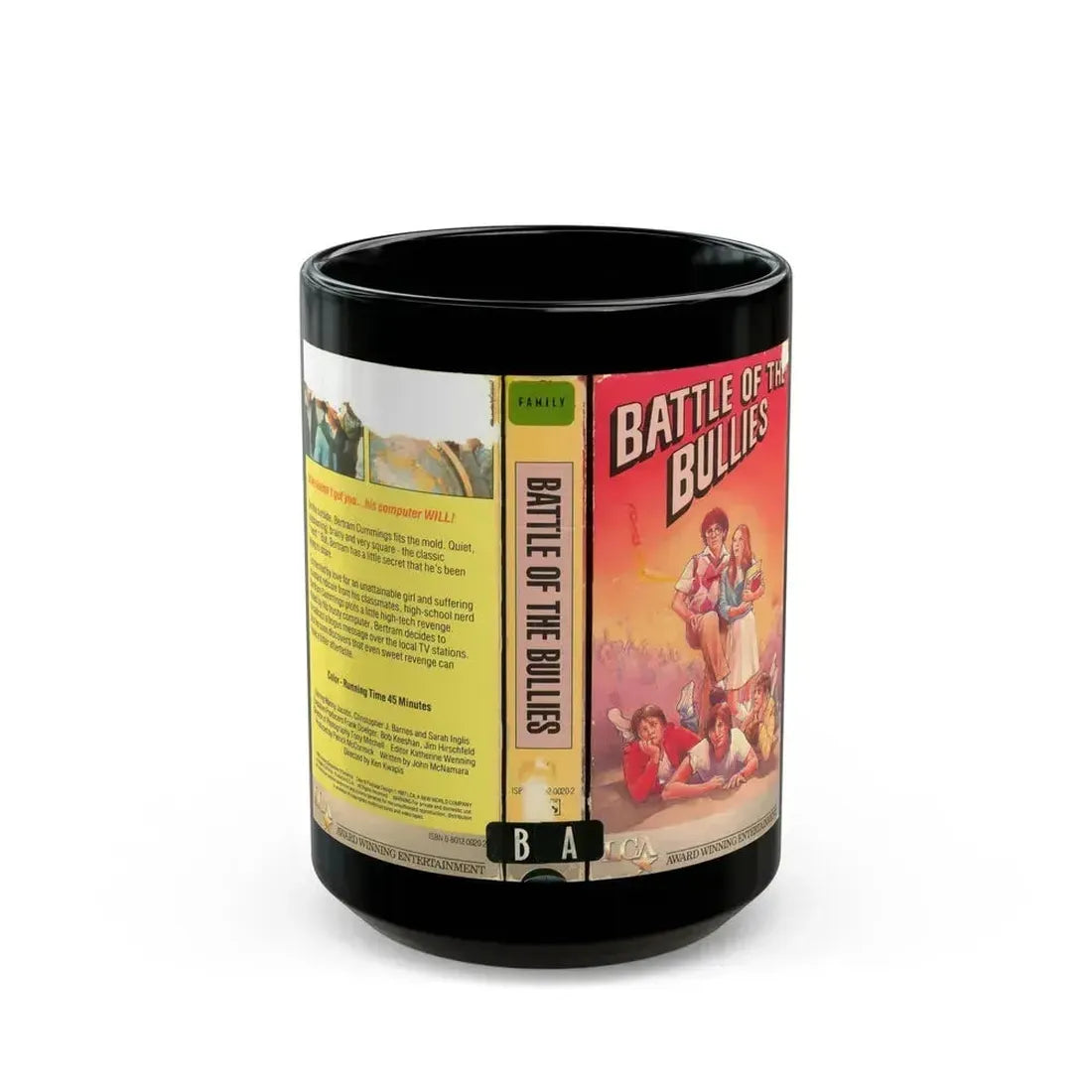 BATTLE OF THE BULLIES (VHS COVER) - Black Coffee Mug 15oz - Go Mug Yourself