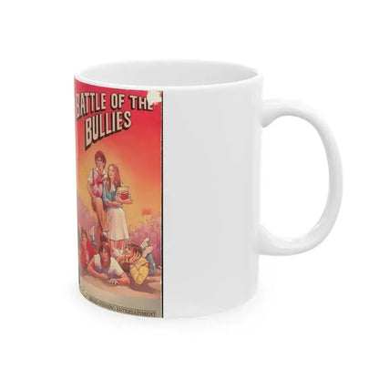 BATTLE OF THE BULLIES (VHS COVER) - White Coffee Mug - Go Mug Yourself