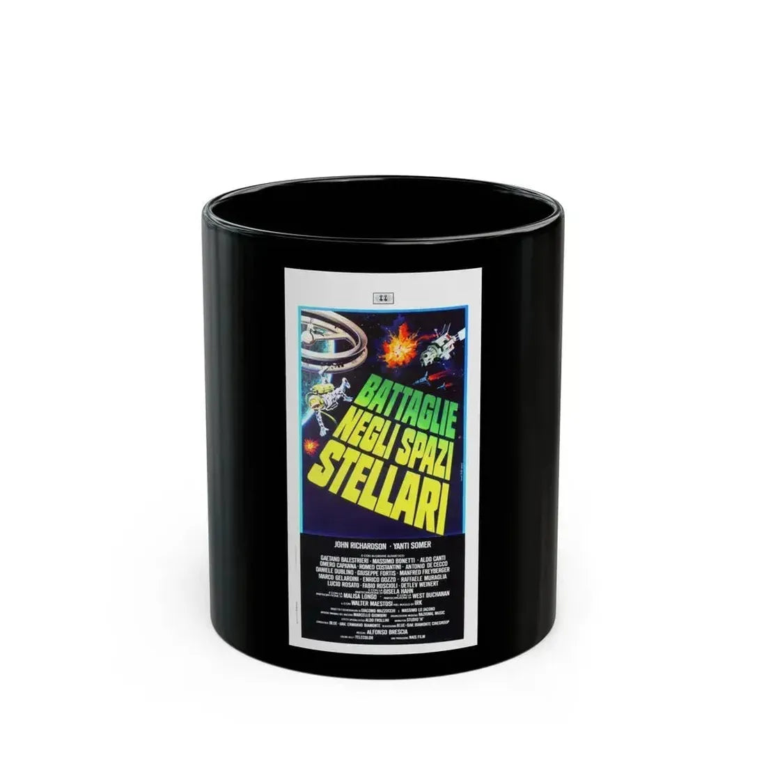 BATTLE OF THE STARS (ITALIAN) Movie Poster - Black Coffee Mug - Go Mug Yourself