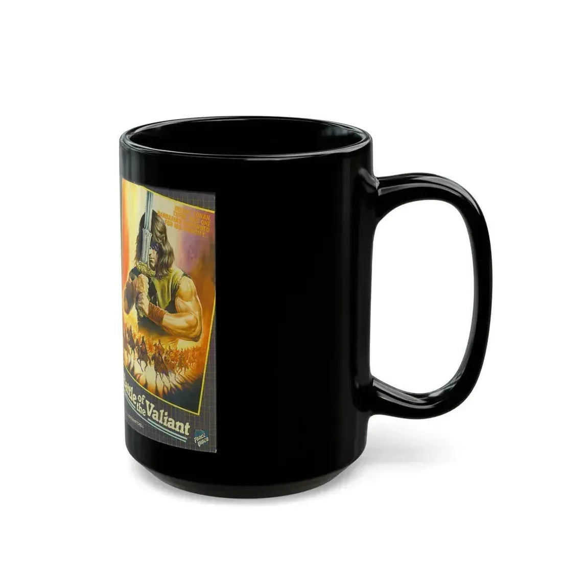 BATTLE OF THE VALIANT (VHS COVER) - Black Coffee Mug - Go Mug Yourself