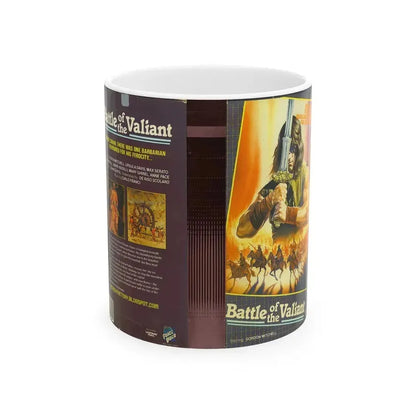 BATTLE OF THE VALIANT (VHS COVER) - White Coffee Mug 11oz - Go Mug Yourself