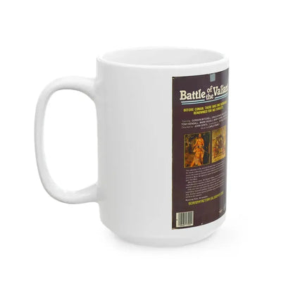 BATTLE OF THE VALIANT (VHS COVER) - White Coffee Mug - Go Mug Yourself