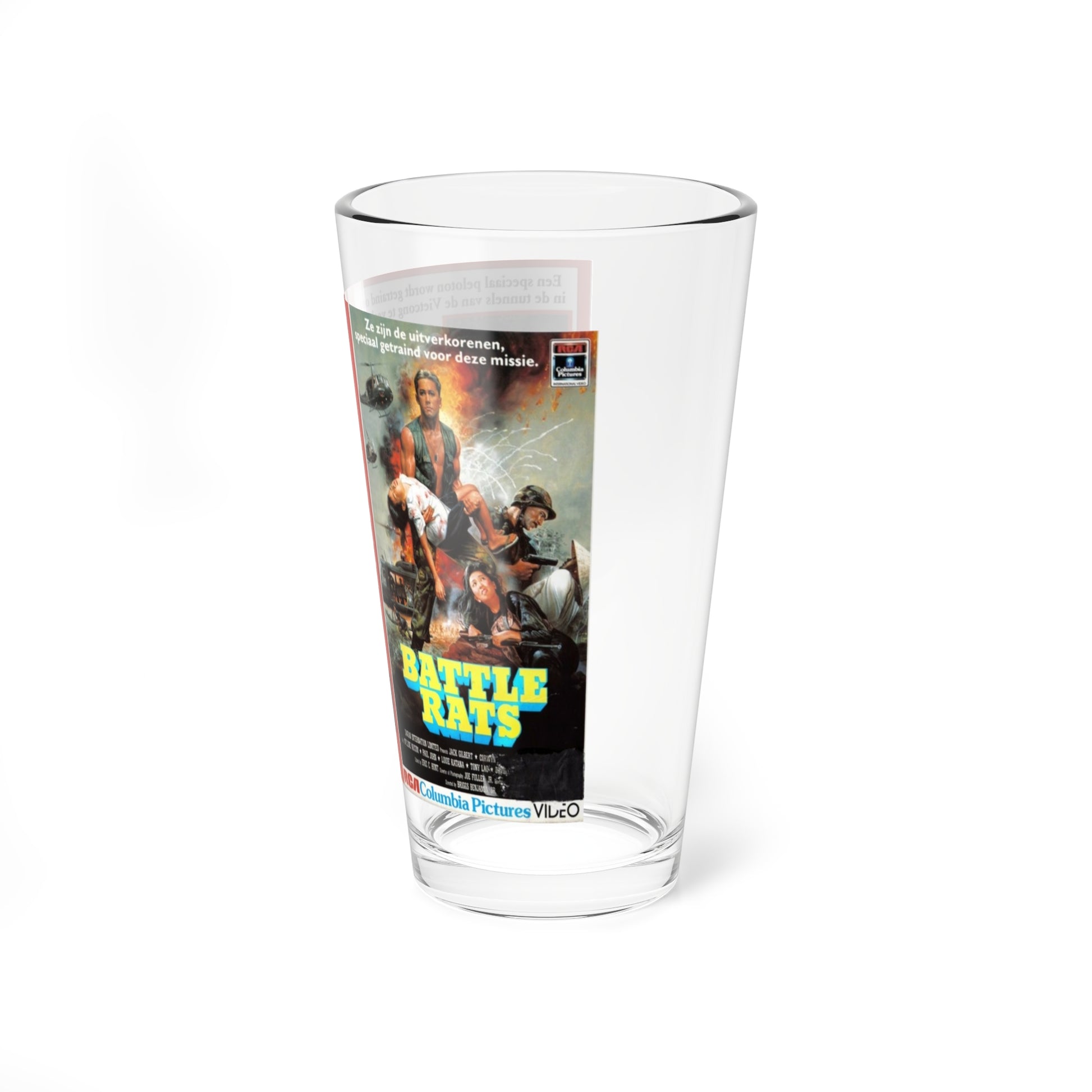 BATTLE RATS (VHS COVER) Pint Glass 16oz-Go Mug Yourself