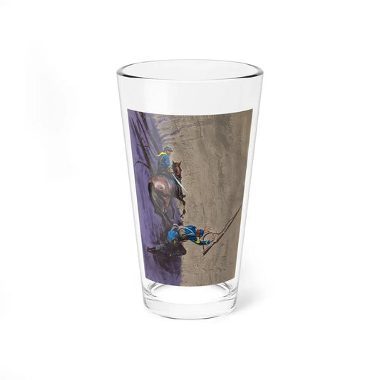 Battle Scene Illustration (Hearst, c. 1960s) (Magazine Illustration) Pint Glass 16oz 16oz - Go Mug Yourself