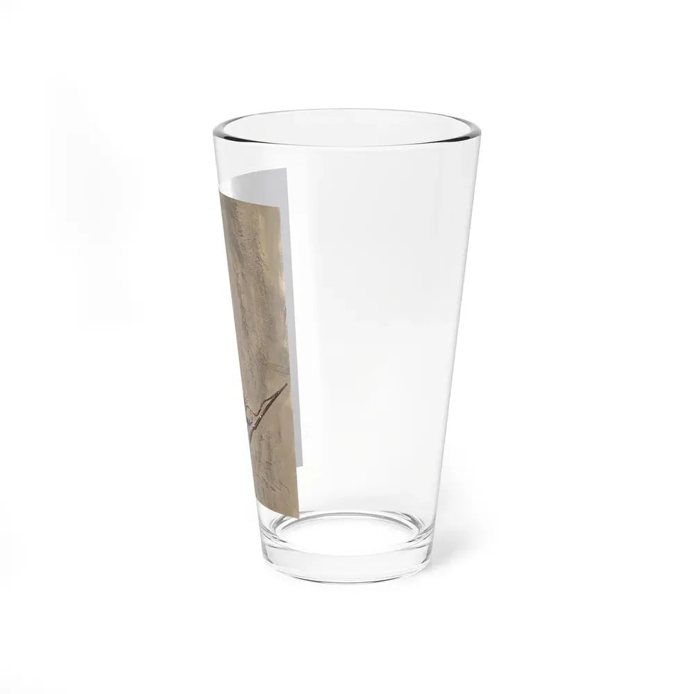 Battle Scene Illustration (Hearst, c. 1960s) (Magazine Illustration) Pint Glass 16oz - Go Mug Yourself