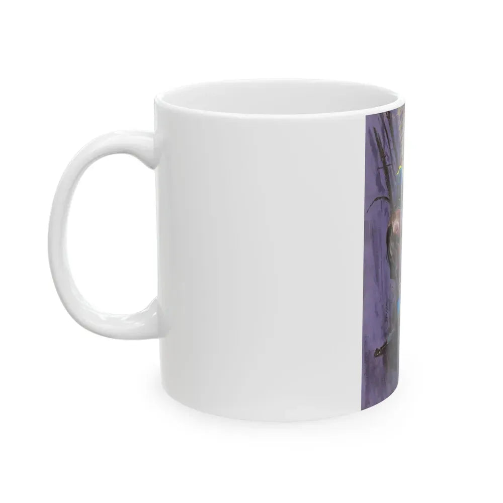 Battle Scene Illustration (Hearst, c. 1960s) - White Coffee Mug - Go Mug Yourself