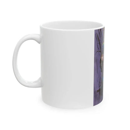 Battle Scene Illustration (Hearst, c. 1960s) - White Coffee Mug - Go Mug Yourself