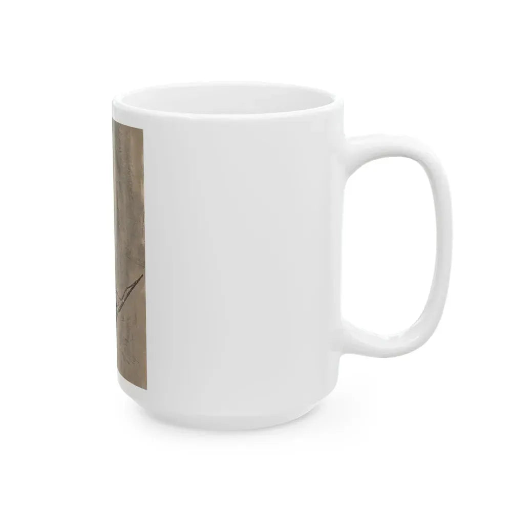 Battle Scene Illustration (Hearst, c. 1960s) - White Coffee Mug - Go Mug Yourself