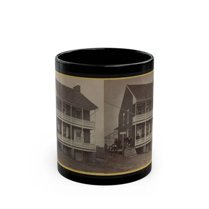 Battlefield Hotel, The Outer Post Of Sharp Shooters (U.S. Civil War) Black Coffee Mug-11oz-Go Mug Yourself