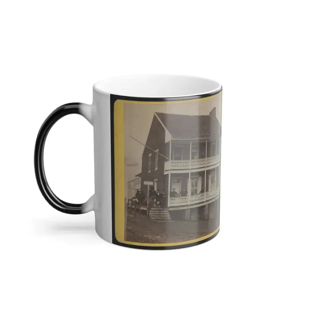 Battlefield Hotel, the Outer Post of Sharp Shooters (U.S. Civil War) Color Changing Coffee Mug 11oz - Go Mug Yourself